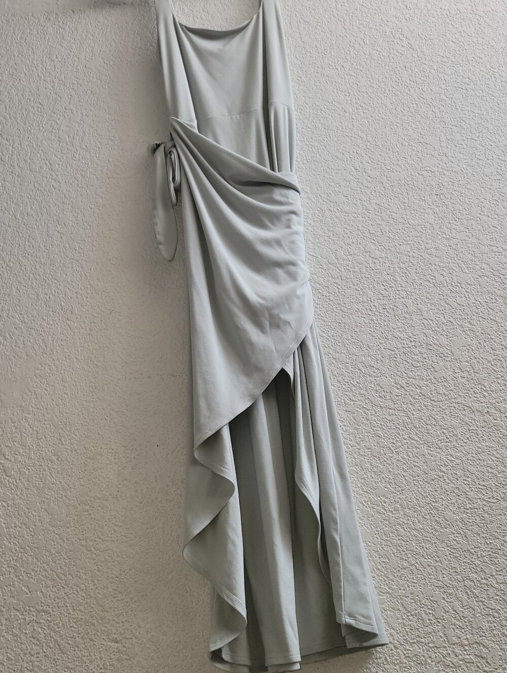 Wilfred Pale Sage Draped High-Low Dress